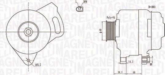 Magneti Marelli 063731750010 - Alternator autospares.lv