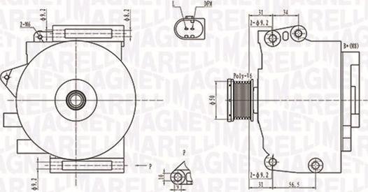 Magneti Marelli 063731764010 - Alternator autospares.lv