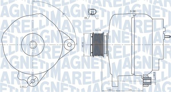 Magneti Marelli 063731763010 - Alternator autospares.lv