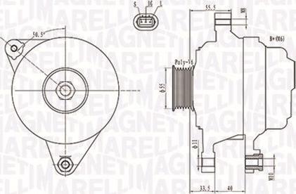 Magneti Marelli 063731703010 - Alternator autospares.lv