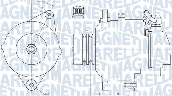 Magneti Marelli 063731717010 - Alternator autospares.lv