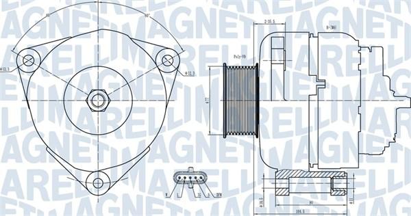 Magneti Marelli 063731739010 - Alternator autospares.lv