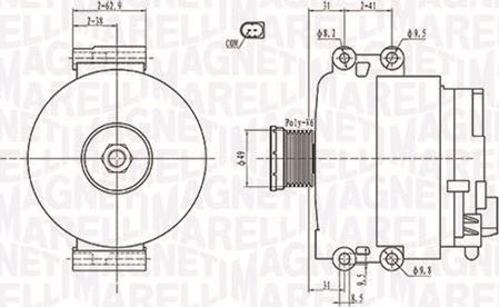 Magneti Marelli 063731774010 - Alternator autospares.lv