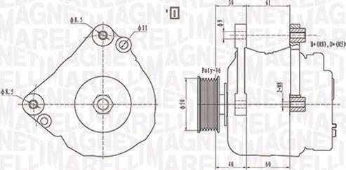 Magneti Marelli 063738290010 - Alternator autospares.lv