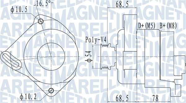 Magneti Marelli 063732096010 - Alternator autospares.lv