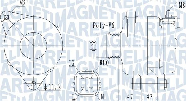 Magneti Marelli 063732097010 - Alternator autospares.lv