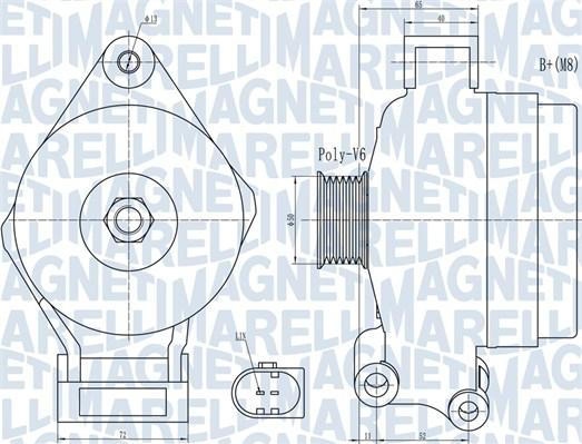 Magneti Marelli 063732044010 - Alternator autospares.lv