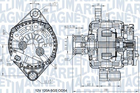 Magneti Marelli 063732045010 - Alternator autospares.lv