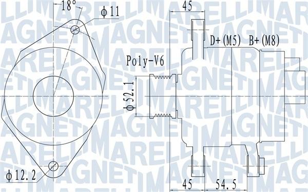 Magneti Marelli 063732048010 - Alternator autospares.lv