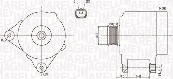 Magneti Marelli 063732043010 - Alternator autospares.lv