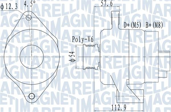 Magneti Marelli 063732050010 - Alternator autospares.lv