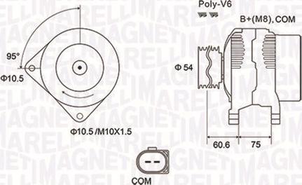 Magneti Marelli 063732051010 - Alternator autospares.lv