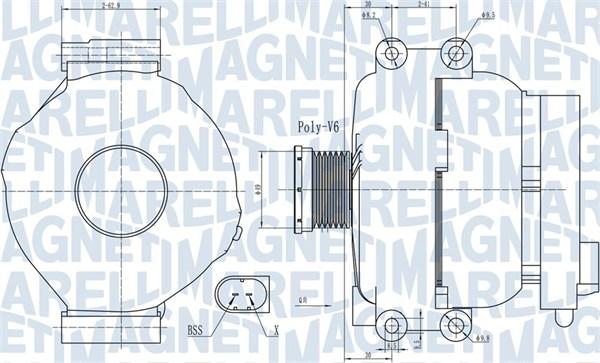 Magneti Marelli 063732009010 - Alternator autospares.lv