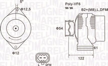 Magneti Marelli 063732005010 - Alternator autospares.lv