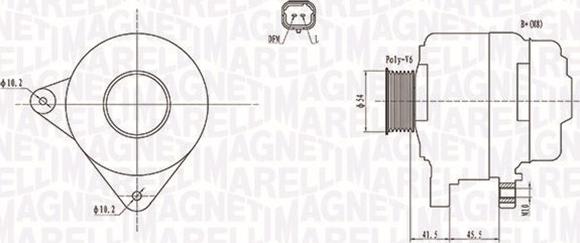 Magneti Marelli 063732008010 - Alternator autospares.lv