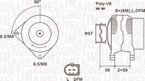 Magneti Marelli 063732002010 - Alternator autospares.lv