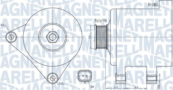 Magneti Marelli 063732015010 - Alternator autospares.lv