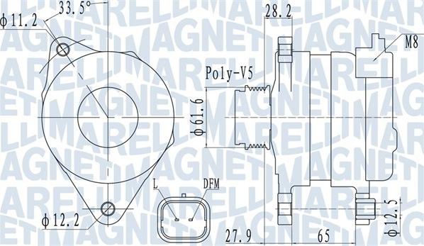 Magneti Marelli 063732016010 - Alternator autospares.lv