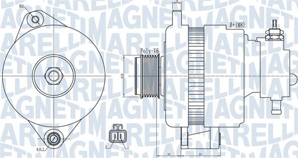 Magneti Marelli 063732018010 - Alternator autospares.lv