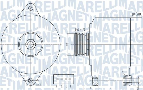 Magneti Marelli 063732013010 - Alternator autospares.lv