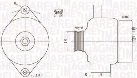 Magneti Marelli 063732026010 - Alternator autospares.lv