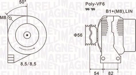 Magneti Marelli 063732028010 - Alternator autospares.lv