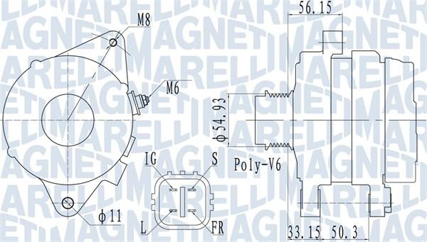 Magneti Marelli 063732027010 - Alternator autospares.lv