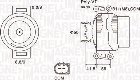 Magneti Marelli 063732108010 - Alternator autospares.lv