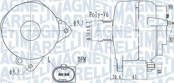 Magneti Marelli 063732118010 - Alternator autospares.lv