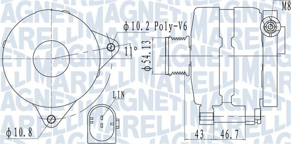 Magneti Marelli 063732113010 - Alternator autospares.lv