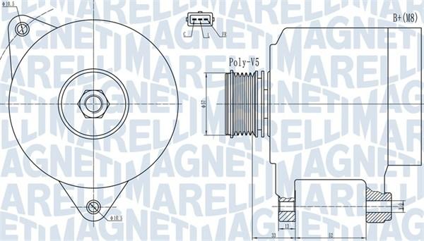 Magneti Marelli 063732133010 - Alternator autospares.lv