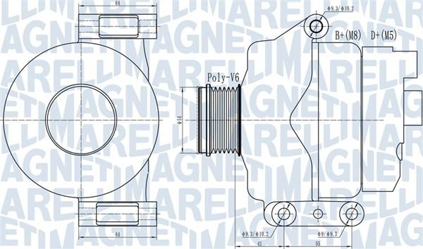 Magneti Marelli 063732132010 - Alternator autospares.lv