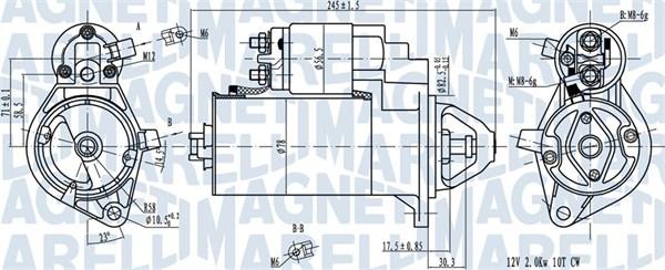 Magneti Marelli 063720976010 - Starter autospares.lv