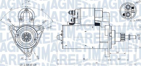 Magneti Marelli 063720598010 - Starter autospares.lv