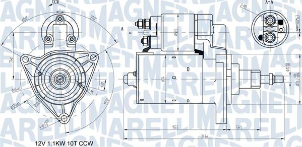 Magneti Marelli 063720597010 - Starter autospares.lv