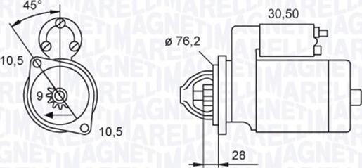 Magneti Marelli 063720040010 - Starter autospares.lv