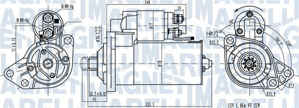 Magneti Marelli 063720789010 - Starter autospares.lv