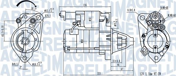 Magneti Marelli 063721458010 - Starter autospares.lv