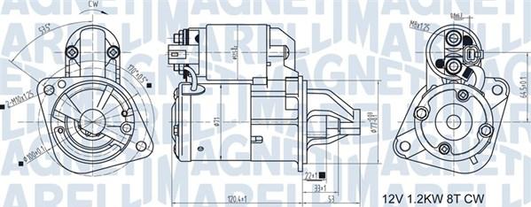 Magneti Marelli 063721465010 - Starter autospares.lv