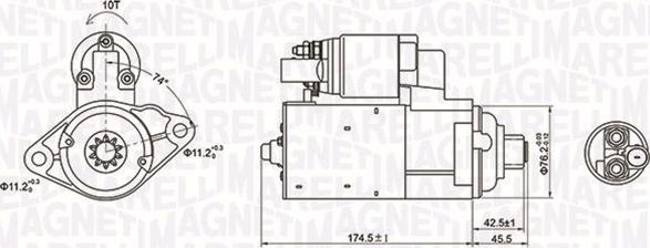 Magneti Marelli 063721409010 - Starter autospares.lv