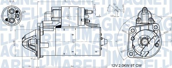 Magneti Marelli 063721408010 - Starter autospares.lv