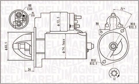 Magneti Marelli 063721410010 - Starter autospares.lv