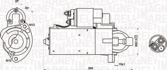 Magneti Marelli 063721423010 - Starter autospares.lv