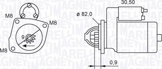 Magneti Marelli 063721552010 - Starter autospares.lv