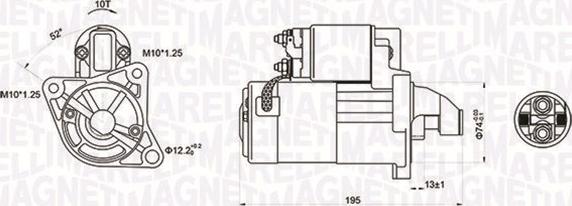 Magneti Marelli 063721096010 - Starter autospares.lv