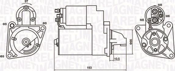 Magneti Marelli 063721053010 - Starter autospares.lv