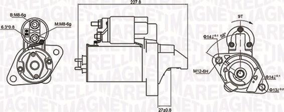 Magneti Marelli 063721074010 - Starter autospares.lv