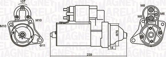 Magneti Marelli 063721107010 - Starter autospares.lv