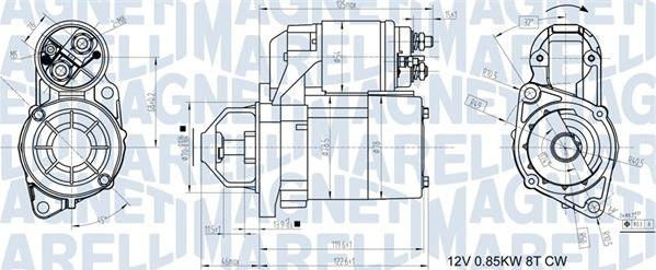 Magneti Marelli 063721117010 - Starter autospares.lv