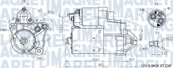 Magneti Marelli 063721179010 - Starter autospares.lv